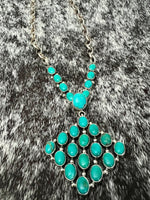 
              Kingman Cluster Necklace
            