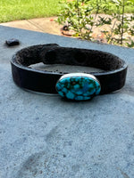 
              Milton Lee Spiderweb Kingman Leather Bracelet
            