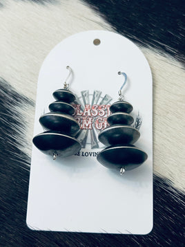 Preston Haley Handmade Graduated Saucer Earrings