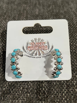 Marlon Quam Zuni Snake Eye Hoop Earrings