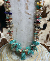 
              Vintage Zuni Multi-Stone Fetish Necklace
            