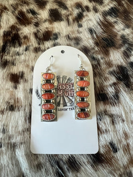 Brian Jones 5 Stone Spiny S Hook Earrings