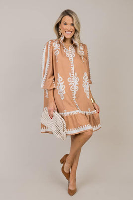 Umgee Button Up Midi Dress