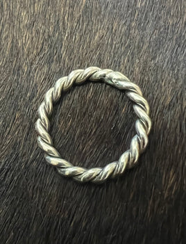 Sterling Silver Rope Ring