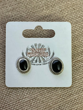 Byron Begay Onyx Stud Earrings