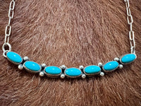 
              Robert Yazzie Turquoise Bar Necklace and Earring
            