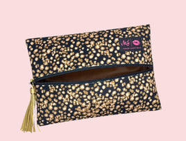 Bold In Gold Make up Junkie Bag