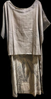 
              I Love Linen Chief Joseph Soft Gray Hi Lo Tunic
            