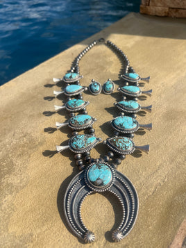 Darrin Livingston Blue Moon Squash & Earrings