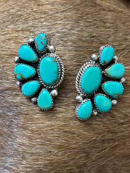 Hiram Largo Kingman Half Cluster Earrings