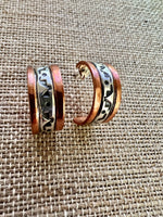 
              Landon Secatero Copper & Sterling Silver Hoop Earrings
            
