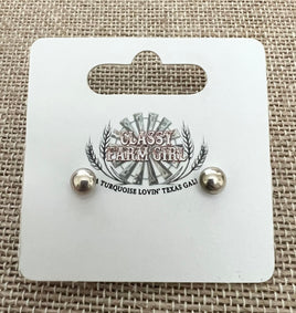 5.5 mm Sterling Silver Stud Earrings