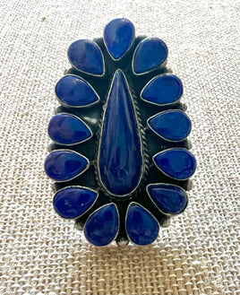 Anna Spencer Lapis Cluster Ring