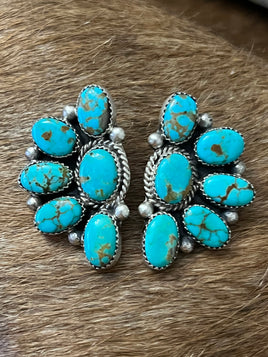 Hiram Largo Kingman Half Cluster Earrings