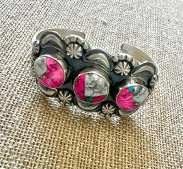 Jeff James Cotton Candy 3 Stone Cuff