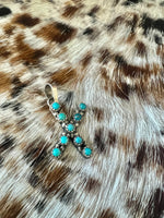 
              Scott Skeets Kingman Turquoise Initial Pendants
            
