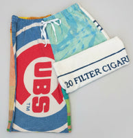 
              American Recycled Authentic Vintage & Dead Stock Towels and Terry Cloth Wide Leg Jort
            