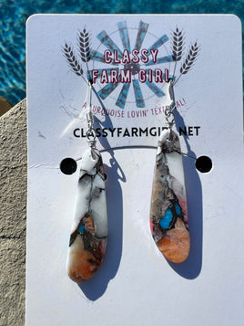 Ella Mae Garcia Mojave Slab Hook Earrings