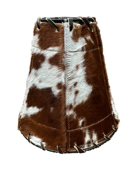 Cowhide & Leather Lampshade-Small