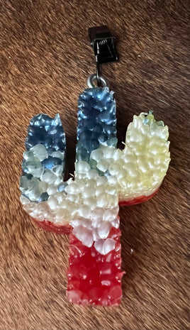*Queen Bee Cactus Clip Freshie