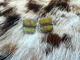 Juanita Tucson Opal Inlay Stud Earrings