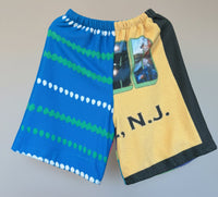 
              American Recycled Authentic Vintage & Dead Stock Towels and Terry Cloth Wide Leg Jort
            