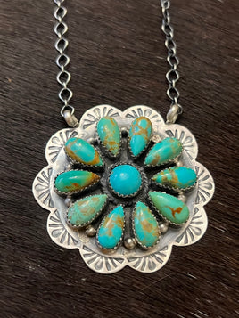 Kee Johnson Kingman Cluster Necklace