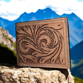 Ohio Tooled Leather Men's Wallet