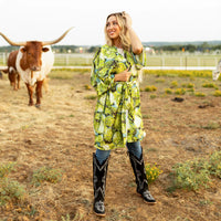 
              Fringe Scarves-Kimono/Robe-Prickly Pear
            