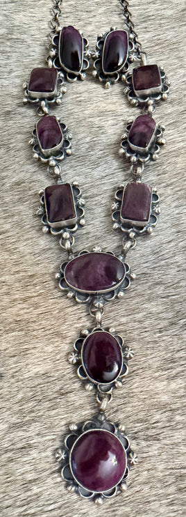 Robert Martinez Purple Spiny Lariat & Earring Set