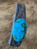 
              Milton Lee Spiderweb Kingman Leather Bracelet
            