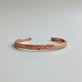 Shirley Brown Copper Stamped Cuff