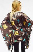 
              Skull Cross Boot Poncho
            