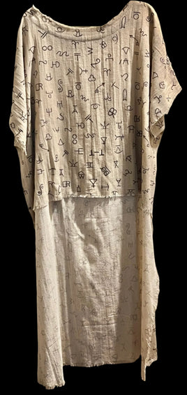 I Love Linen Texas Cattle Brands Hi-Lo Tunic
