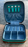 
              Cowhide & Turquoise with Black Tooled Leather Jewelry Box
            