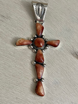 Sheena Jack Cross Purple Spiny Pendant