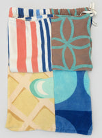 
              American Recycled Authentic Vintage & Dead Stock Towels and Terry Cloth Wide Leg Jort
            