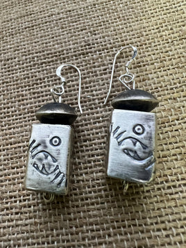 Kaylynn Nakai Handmade Barrel & Saucer Bead Earrings