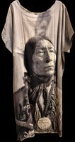 
              I Love Linen Chief Joseph Soft Gray Hi Lo Tunic
            