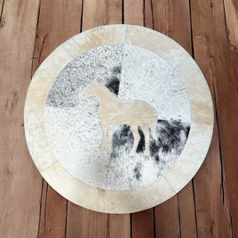 Horse Cowhide Patchwork Rug