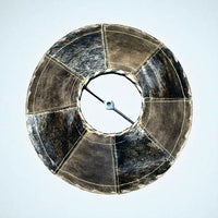 
              Cowhide & Leather Lampshade-Large
            