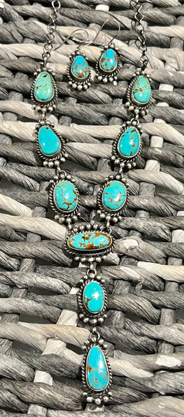 Mary Ann Spencer #8 Lariat & Earrings