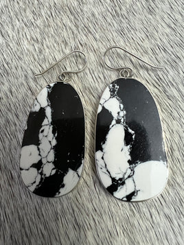 Black Buffalo Slab Earrings