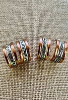 
              Landon Secatero Copper & Sterling Silver Hoop Earrings
            
