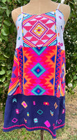 
              Savannah Jane Color Block Aztec Embroidery Dress
            