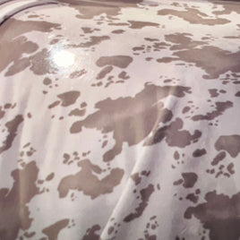 Mia Biege Cowhide Throw Blanket