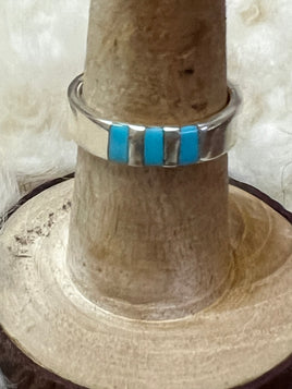Claresse Kylestewa Turquoise Inlay Band Ring
