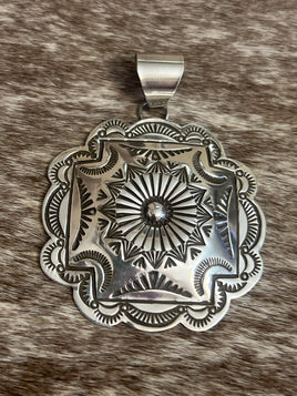 Arnold Blackgoat Concho Pendant