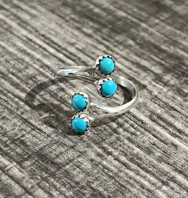 Dorothy Yazzie 4 Stone Kingman Bypass Ring