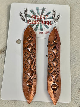 DeVanna R Willie Copper Earrings